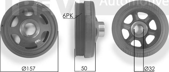 Trevi Automotive PC1056 - Puleggia cinghia, Albero a gomiti autozon.pro