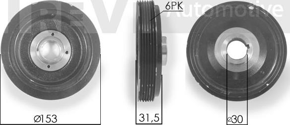 Trevi Automotive PC1060 - Puleggia cinghia, Albero a gomiti autozon.pro