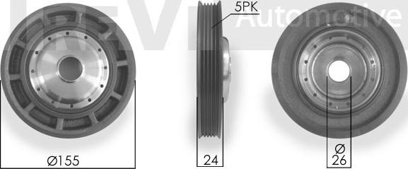 Trevi Automotive PC1007 - Puleggia cinghia, Albero a gomiti autozon.pro