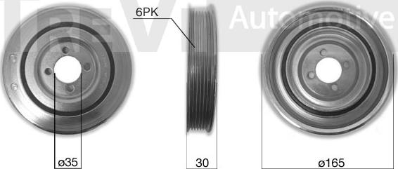 Trevi Automotive PC1014 - Puleggia cinghia, Albero a gomiti autozon.pro