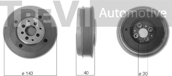 Trevi Automotive PC1089 - Puleggia cinghia, Albero a gomiti autozon.pro