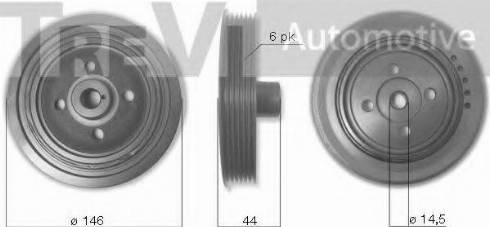 Trevi Automotive PC1199 - Puleggia cinghia, Albero a gomiti autozon.pro