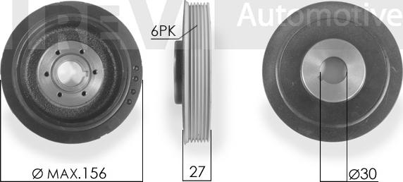 Trevi Automotive PC1118 - Puleggia cinghia, Albero a gomiti autozon.pro