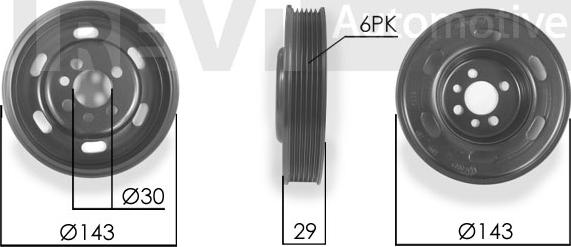 Trevi Automotive PC1180 - Puleggia cinghia, Albero a gomiti autozon.pro