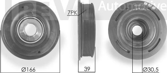 Trevi Automotive PC1131 - Puleggia cinghia, Albero a gomiti autozon.pro