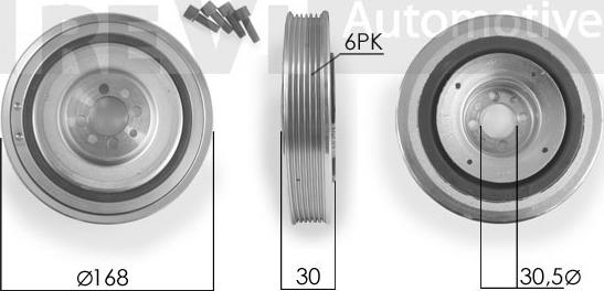 Trevi Automotive PC1127 - Puleggia cinghia, Albero a gomiti autozon.pro