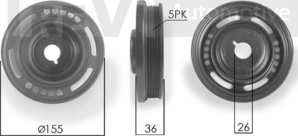 Trevi Automotive PC1172 - Puleggia cinghia, Albero a gomiti autozon.pro