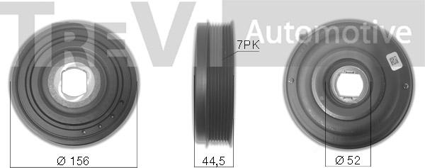 Trevi Automotive PC1262 - Puleggia cinghia, Albero a gomiti autozon.pro