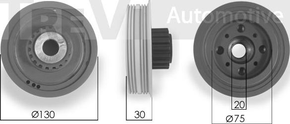 Trevi Automotive PC1201 - Puleggia cinghia, Albero a gomiti autozon.pro