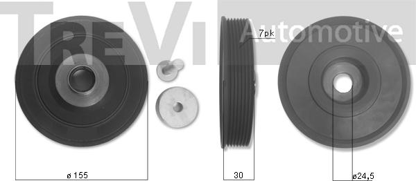 Trevi Automotive PC1214 - Puleggia cinghia, Albero a gomiti autozon.pro