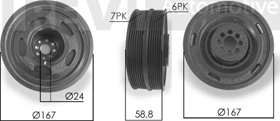 Trevi Automotive PC1236 - Puleggia cinghia, Albero a gomiti autozon.pro