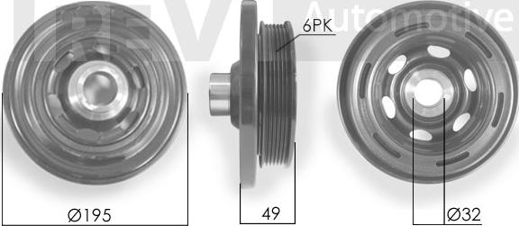 Trevi Automotive PC1227 - Puleggia cinghia, Albero a gomiti autozon.pro