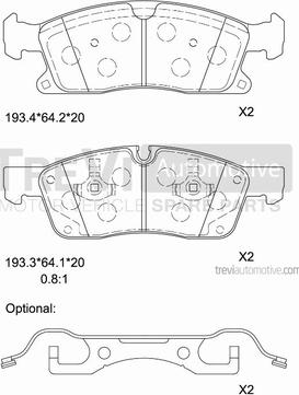 Trevi Automotive PF1479 - Kit pastiglie freno, Freno a disco autozon.pro