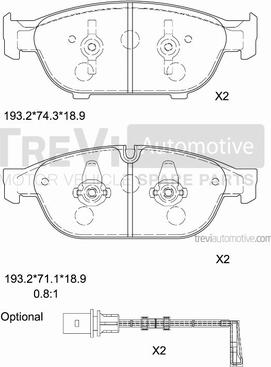 Trevi Automotive PF1475 - Kit pastiglie freno, Freno a disco autozon.pro