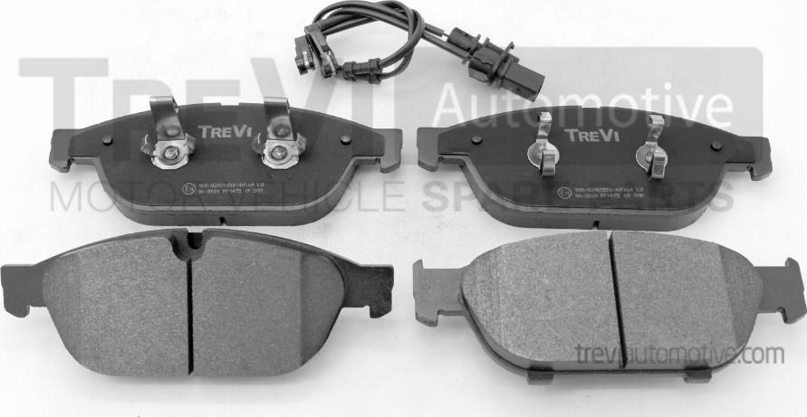 Trevi Automotive PF1475 - Kit pastiglie freno, Freno a disco autozon.pro