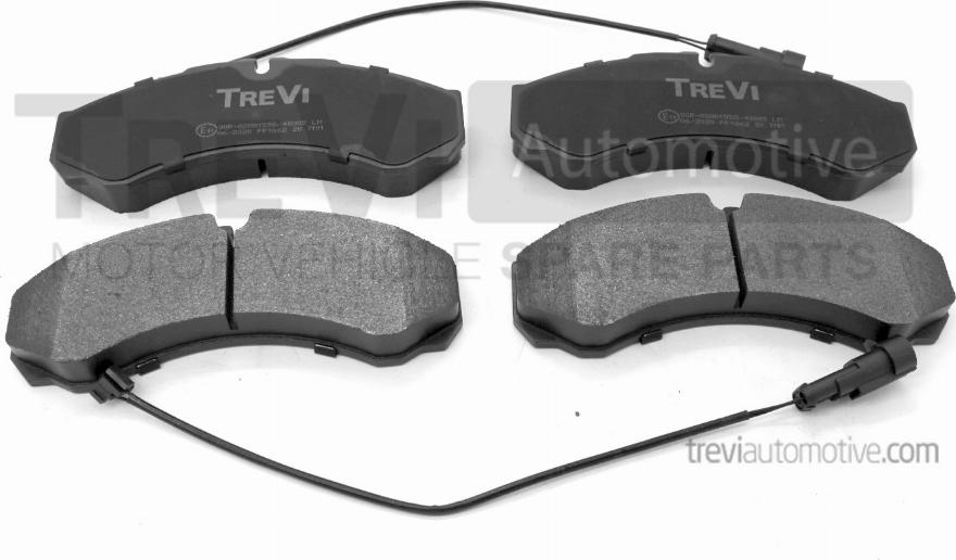 Trevi Automotive PF1662 - Kit pastiglie freno, Freno a disco autozon.pro