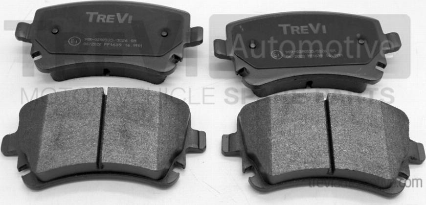 Trevi Automotive PF1639 - Kit pastiglie freno, Freno a disco autozon.pro