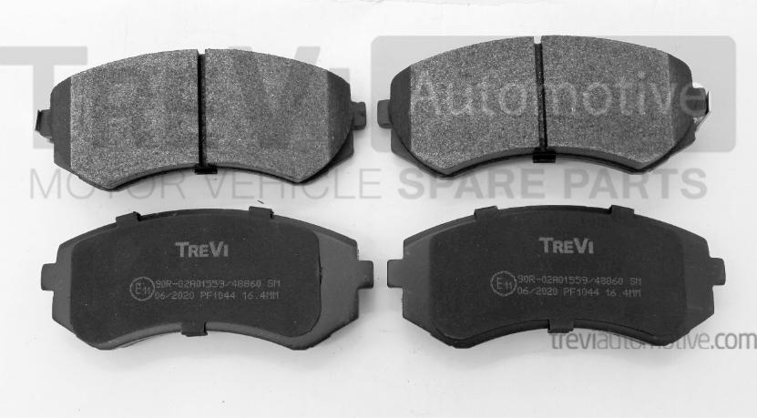 Trevi Automotive PF1044 - Kit pastiglie freno, Freno a disco autozon.pro