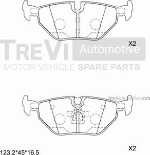 Trevi Automotive PF1056 - Kit pastiglie freno, Freno a disco autozon.pro