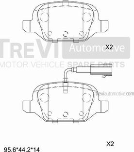 Trevi Automotive PF1066 - Kit pastiglie freno, Freno a disco autozon.pro