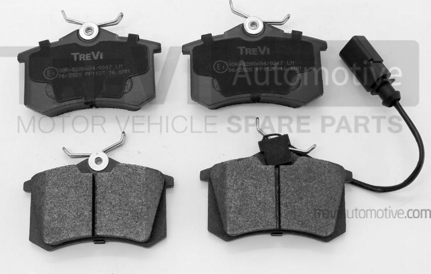 Trevi Automotive PF1127 - Kit pastiglie freno, Freno a disco autozon.pro