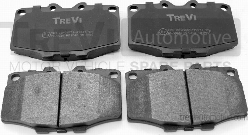 Trevi Automotive PF1348 - Kit pastiglie freno, Freno a disco autozon.pro