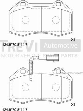 Trevi Automotive PF1363 - Kit pastiglie freno, Freno a disco autozon.pro