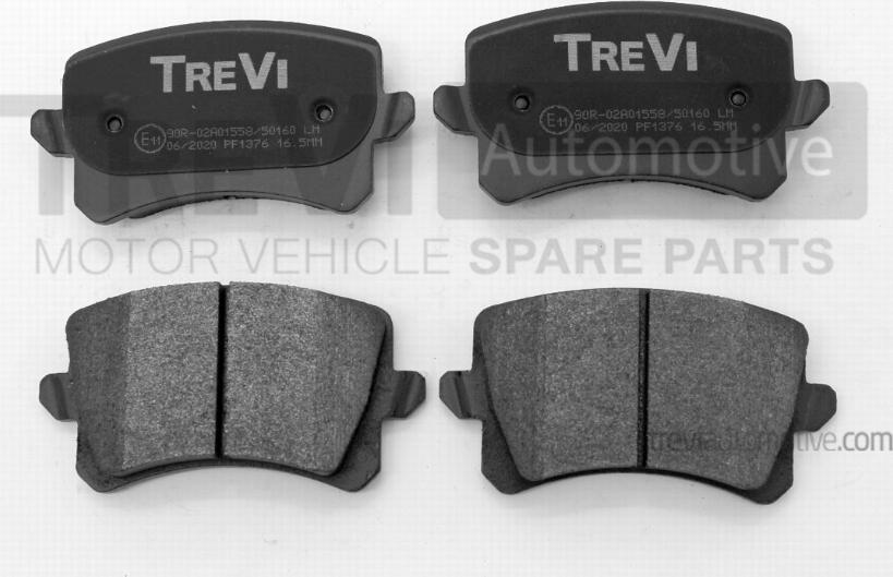 Trevi Automotive PF1376 - Kit pastiglie freno, Freno a disco autozon.pro