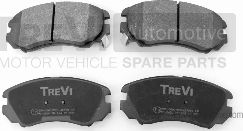 Trevi Automotive PF1244 - Kit pastiglie freno, Freno a disco autozon.pro