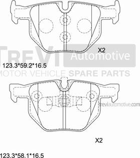 Trevi Automotive PF1269 - Kit pastiglie freno, Freno a disco autozon.pro