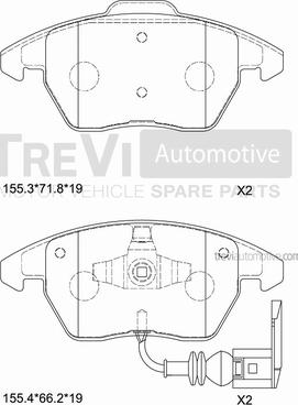 WXQP 341251 - Kit pastiglie freno, Freno a disco autozon.pro