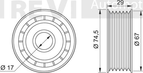 Trevi Automotive TA1912 - Galoppino / Guidacinghia, Cinghia Poly-V autozon.pro