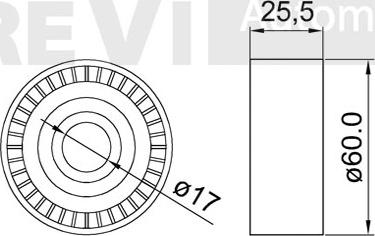 Trevi Automotive TA1461 - Galoppino / Guidacinghia, Cinghia Poly-V autozon.pro