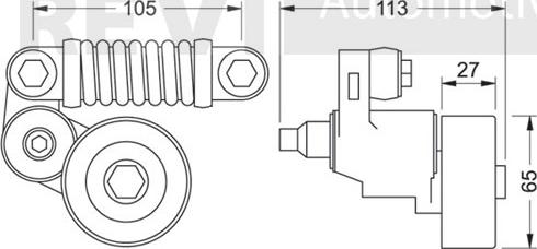 Trevi Automotive TA1427 - Tendicinghia, Cinghia Poly-V autozon.pro