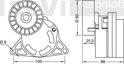 Trevi Automotive TA1541 - Tendicinghia, Cinghia Poly-V autozon.pro