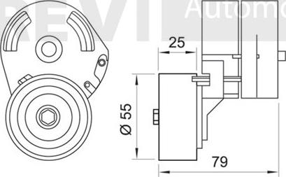 Trevi Automotive TA1548 - Tendicinghia, Cinghia Poly-V autozon.pro