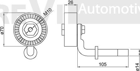 Trevi Automotive TA1551 - Galoppino / Guidacinghia, Cinghia Poly-V autozon.pro