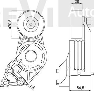 Trevi Automotive TA1558 - Tendicinghia, Cinghia Poly-V autozon.pro