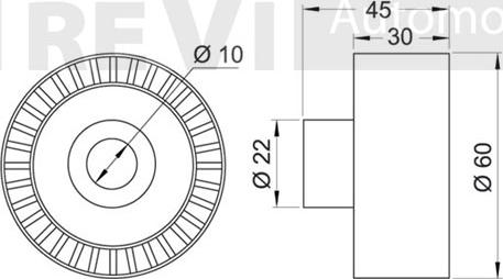 Trevi Automotive TA1561 - Galoppino / Guidacinghia, Cinghia Poly-V autozon.pro