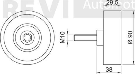 Trevi Automotive TA1505 - Galoppino / Guidacinghia, Cinghia Poly-V autozon.pro