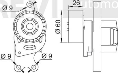 Trevi Automotive TA1694 - Tendicinghia, Cinghia Poly-V autozon.pro