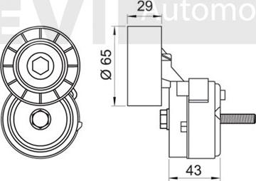 Trevi Automotive TA1648 - Tendicinghia, Cinghia Poly-V autozon.pro