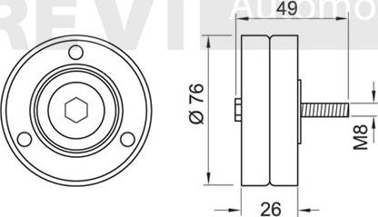 Trevi Automotive TA1642 - Galoppino / Guidacinghia, Cinghia Poly-V autozon.pro