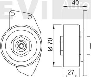 Trevi Automotive TA1653 - Galoppino / Guidacinghia, Cinghia Poly-V autozon.pro