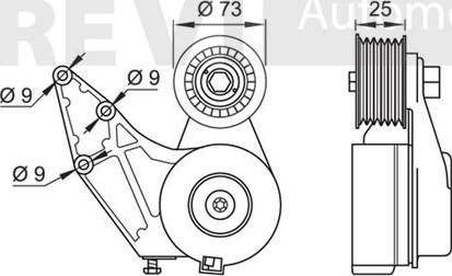 Trevi Automotive TA1609 - Galoppino / Guidacinghia, Cinghia Poly-V autozon.pro