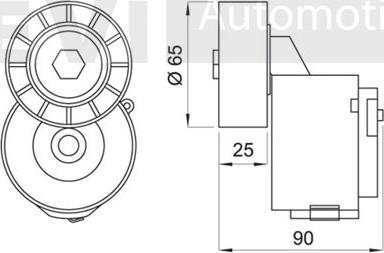 Trevi Automotive TA1684 - Tendicinghia, Cinghia Poly-V autozon.pro