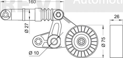 Trevi Automotive TA1685 - Tendicinghia, Cinghia Poly-V autozon.pro