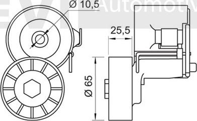 Trevi Automotive TA1629 - Tendicinghia, Cinghia Poly-V autozon.pro