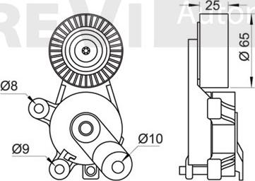 Trevi Automotive TA1620 - Tendicinghia, Cinghia Poly-V autozon.pro