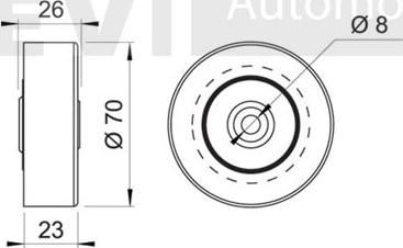 Trevi Automotive TA1049 - Galoppino / Guidacinghia, Cinghia Poly-V autozon.pro